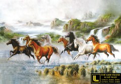 Tranh sơn dầu mã đáo thành công 55